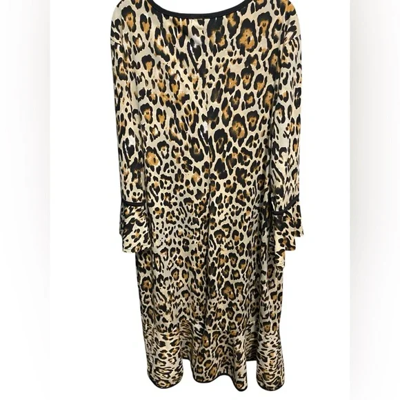 Cure.  Leopard Long Sleeve Dress XL - Picture 2 of 4